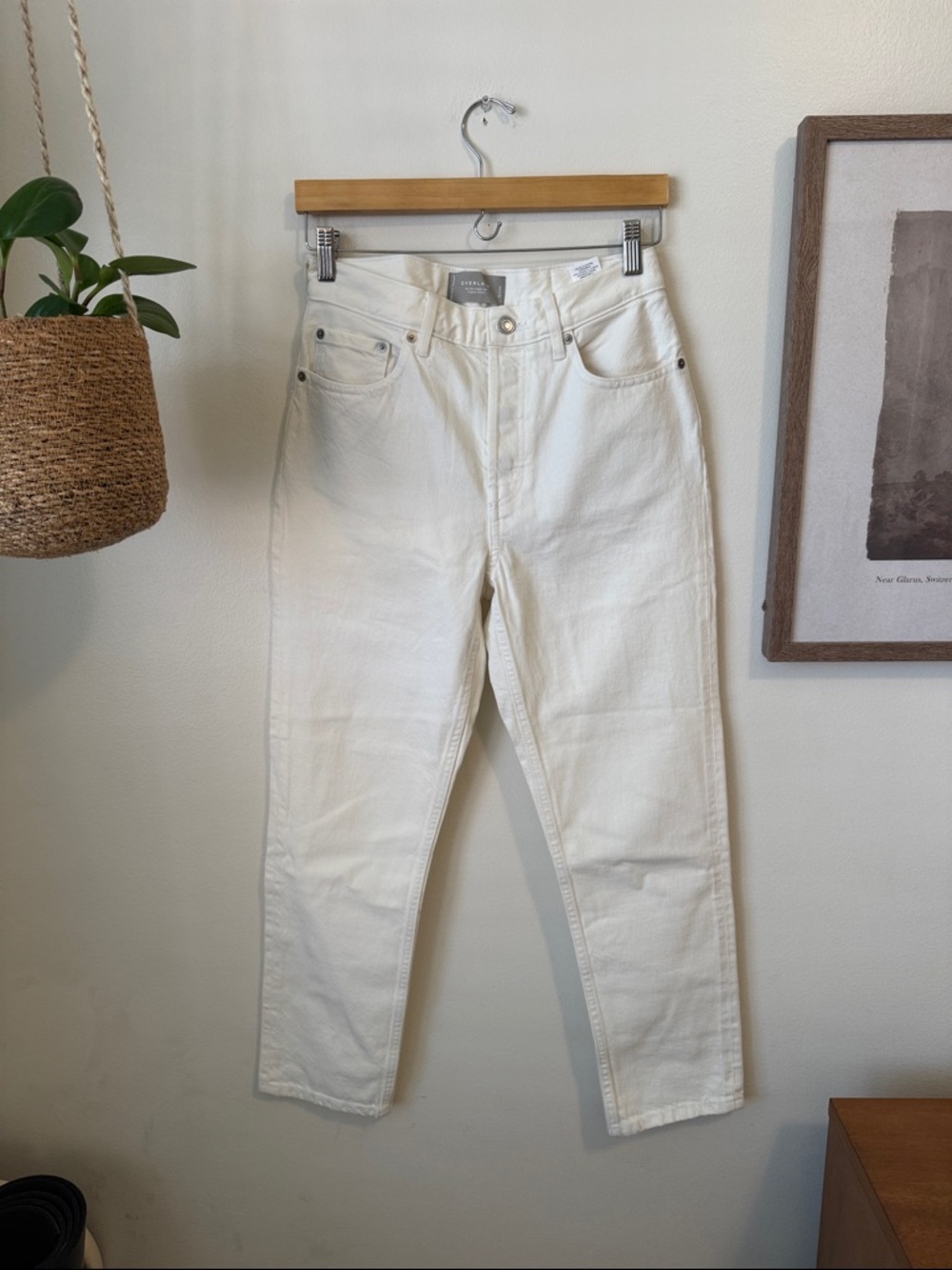 Everlane The '90's Cheeky Jean 26.5'', Bone, 26 Ankle